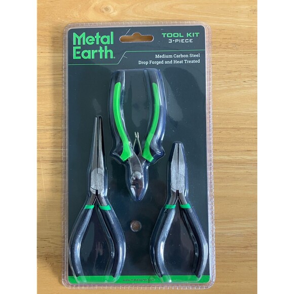 Metal Earth 3 Piece Tool Kit Clipper Flat Nose Pliers Needle Nose Pliers NEW!! - Picture 1 of 2